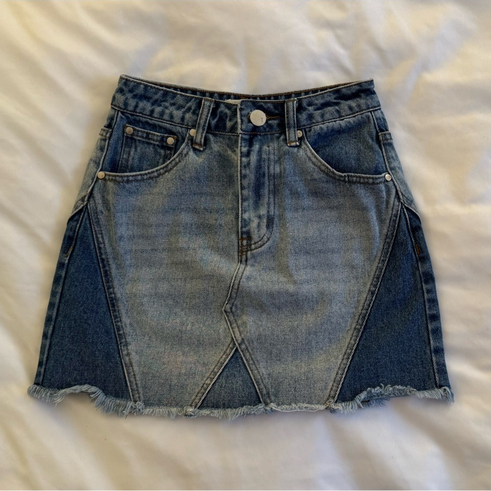 Tobi high waisted denim skirt - XS